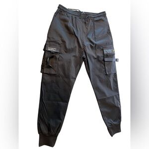 Aelfric Eden Black‎ Drawstring Land Combat Group Cargo Jogger Sweatpants Size XL